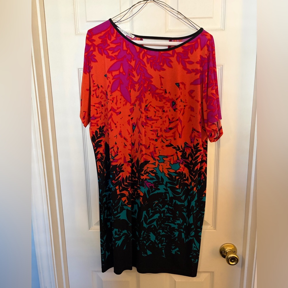 Maggie London Vibrant Multicolor Dress - size 10